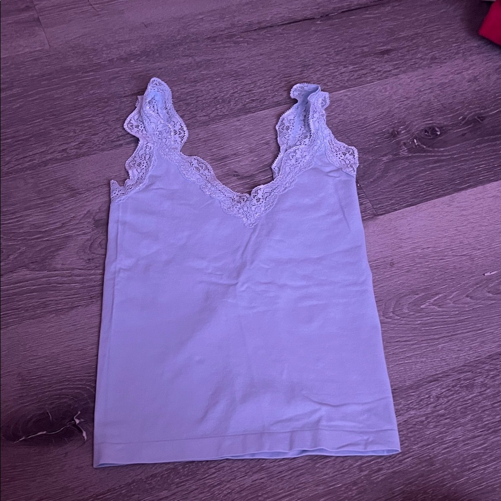Wild Fable Light Blue Lace Trim Cami